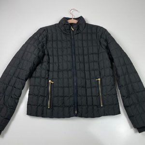J. Crew Black Quilted Puffer Jacket Size Medium